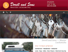 Tablet Screenshot of dorelllocks.com